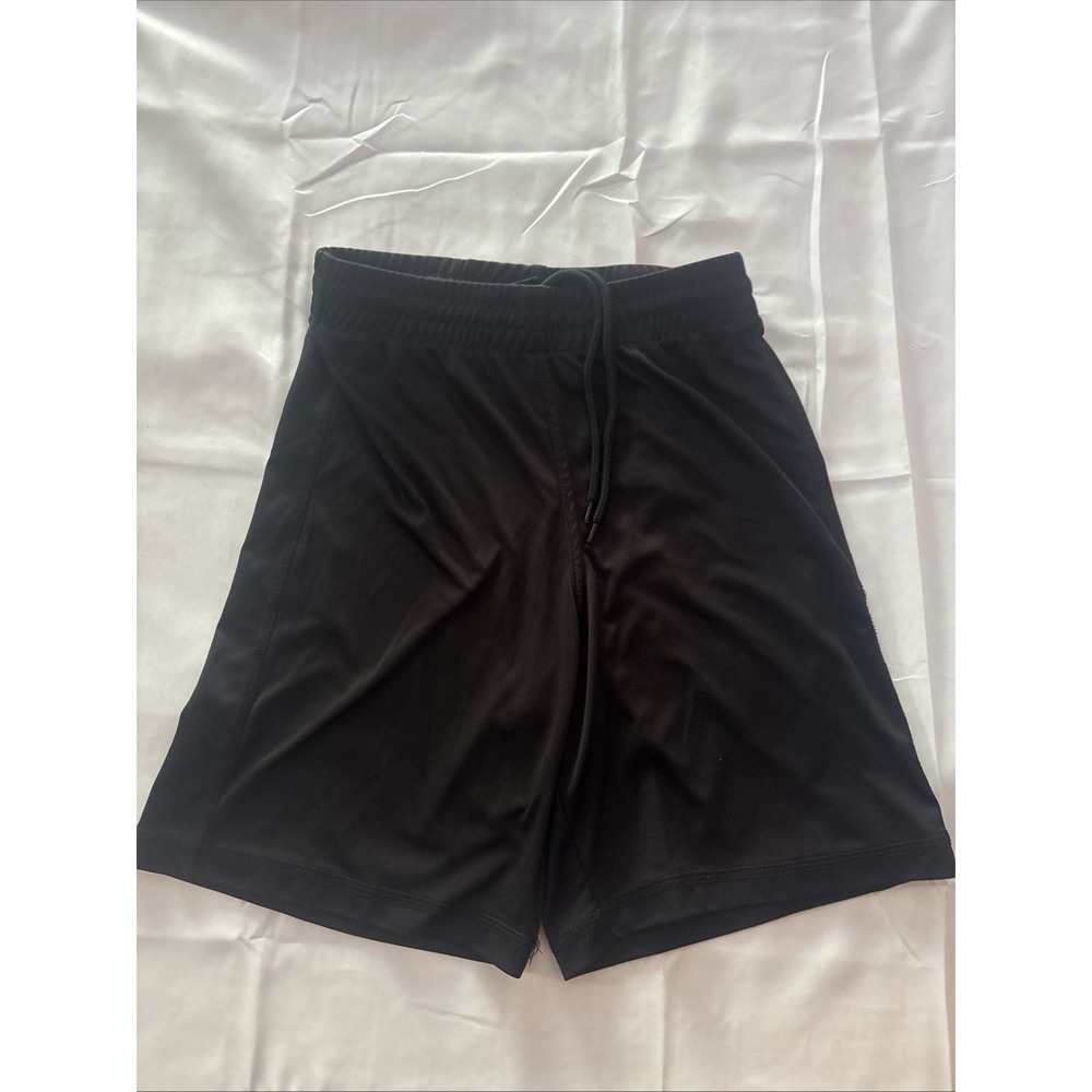 Admiral Boys Black Active Athletic Shorts Size Large Drawstring Gym Sports